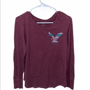 American Eagle Outfitters Womens Large T-Shirt Red